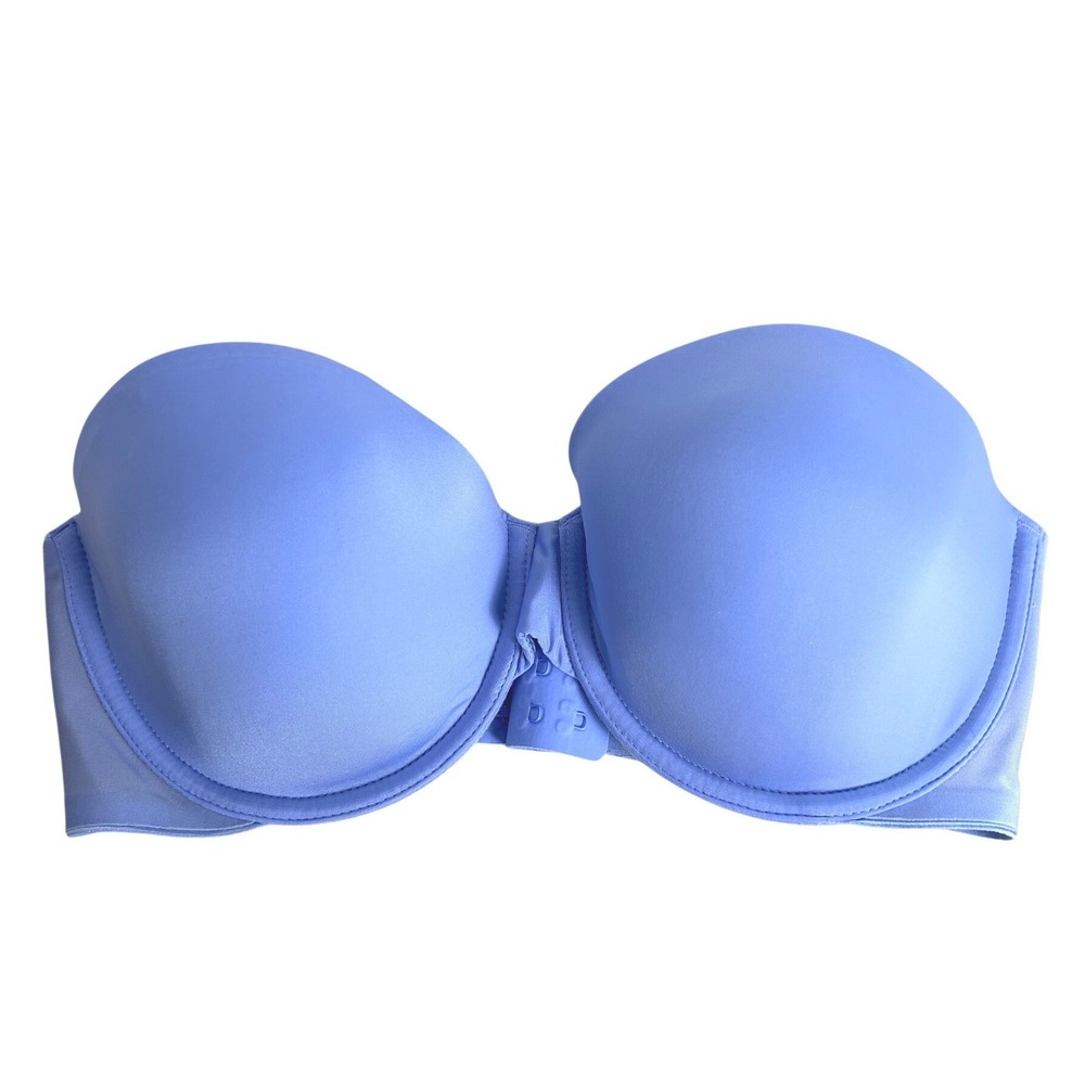 Victoria's Secret Bra Womens 34D Blue Multi-Way Strapless Padded Underwire